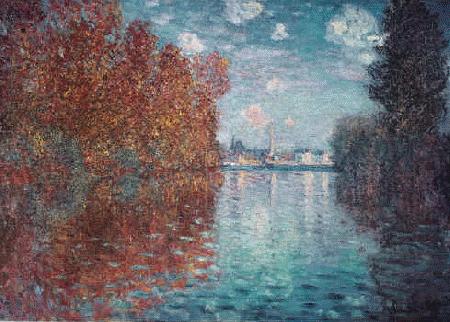 Claude Monet Autumn at Argenteuil Sweden oil painting art